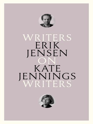 cover image of On Kate Jennings